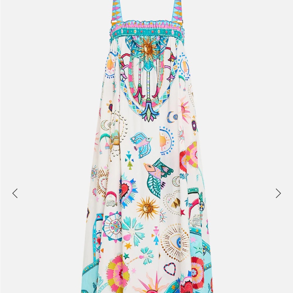 Camilla Multicolor Patterned Maxi Wide Strap Sund… - image 3